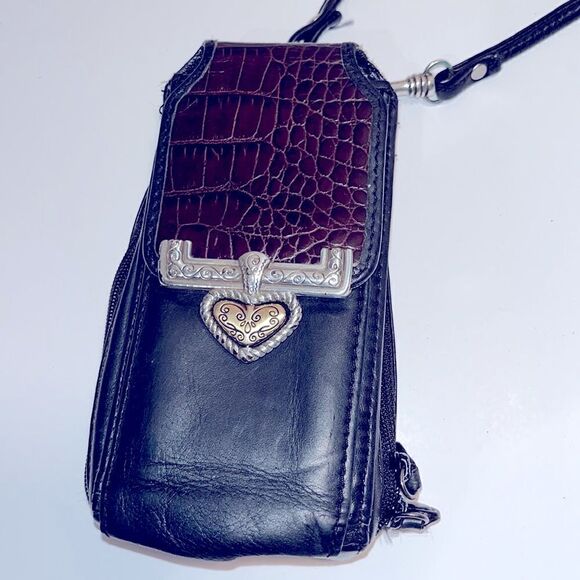 Vintage Brighton leather mini crossbody bag - Picture 2 of 7